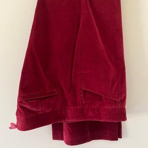 The Limited Red Velvet Pants Size 8